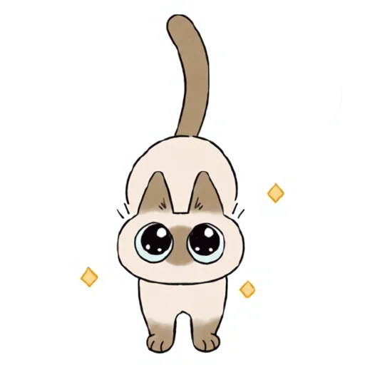 Стикер シャム猫あずき - 1