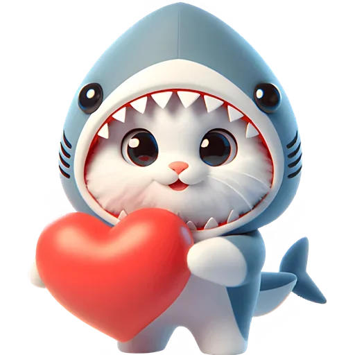 Sticker SharkyCat_by_MoiStikiBot - 1