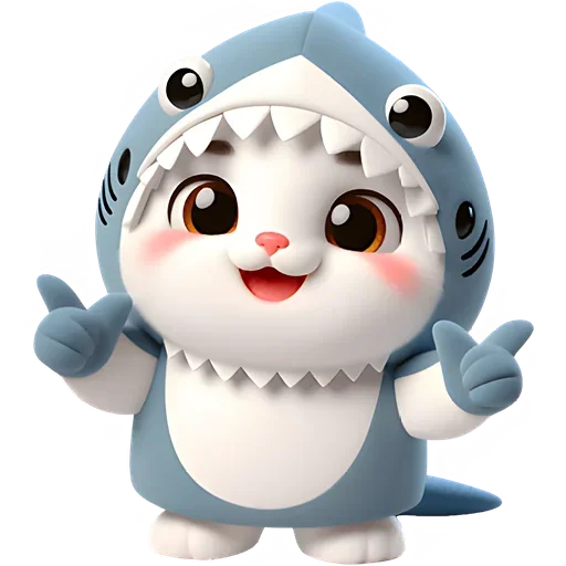 Стикер SharkyCat_by_MoiStikiBot - 1
