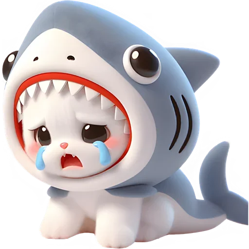 Стикер SharkyCat_by_MoiStikiBot - 1