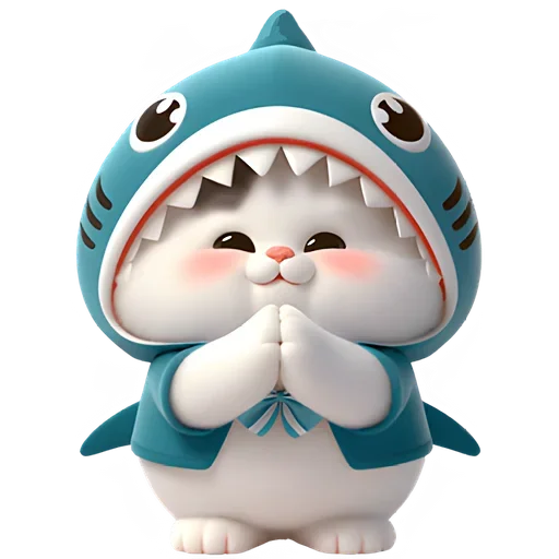 Стикер SharkyCat_by_MoiStikiBot - 1