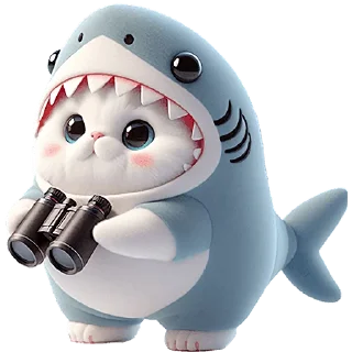 Стикер Пушистые акулы 3 @Nyasticks - 8