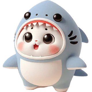 Стикер Пушистые акулы 3 @Nyasticks - 10