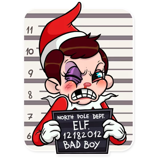 Sticker Elf on The Shelf - 10