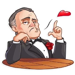 Стикер Крестный Отец - @ShemFather - 1