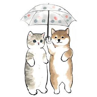 Стикер Шиба и Нян @Nyasticks - 6