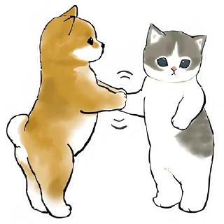 Sticker Шиба и Нян котик @TgSticker - 6