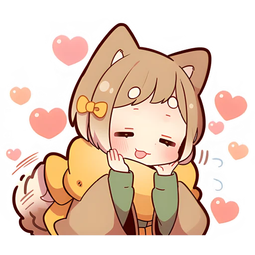 Sticker Щенок Шиба @nyasticks - 8