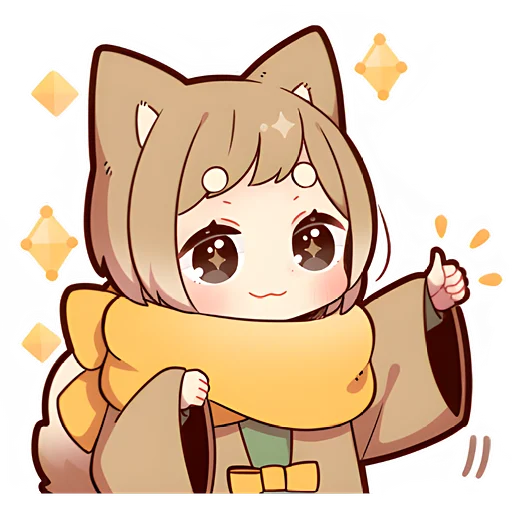 Sticker Щенок Шиба @nyasticks - 7