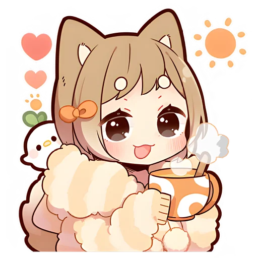 Sticker Щенок Шиба @nyasticks - 6