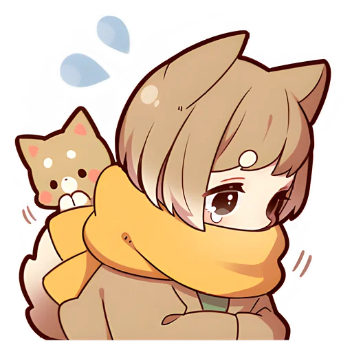 Sticker Щенок Шиба @nyasticks - 5