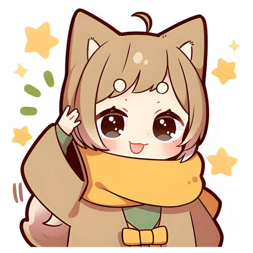 Sticker Щенок Шиба @nyasticks - 3