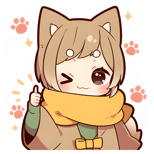 Sticker Щенок Шиба @nyasticks - 2