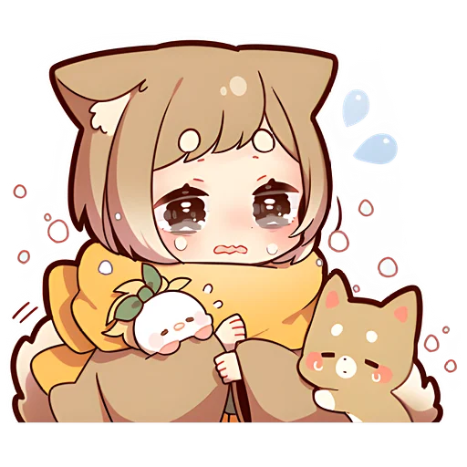 Sticker Щенок Шиба @nyasticks - 0