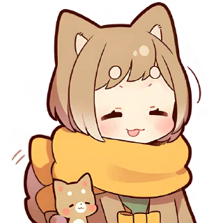 Sticker Щенок Шиба @Nyasticks - 9