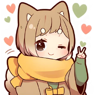 Sticker Щенок Шиба @Nyasticks - 7