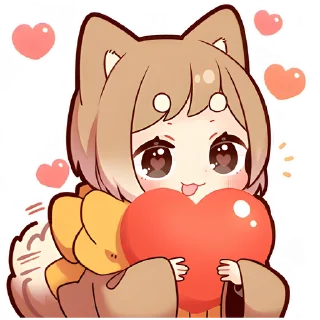 Sticker Щенок Шиба @Nyasticks - 11