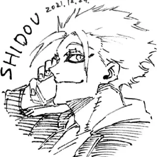 Sticker шидо блять - 10