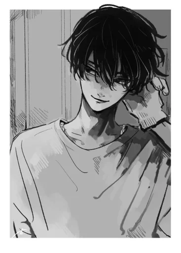 anime sketch drawing