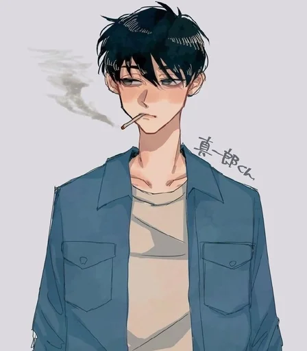 anime cartoon human face