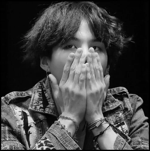 person black and white human face