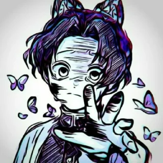 Sticker Shinobu_sad - 4