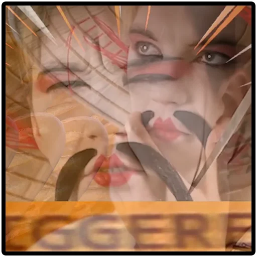 human face art painting