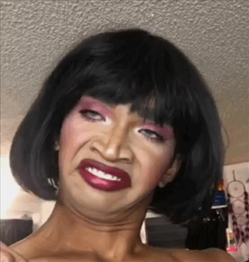 Человек губа шиньон