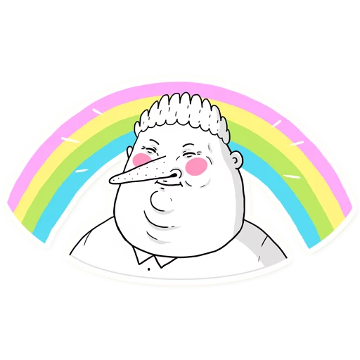 rainbow drawing cartoon