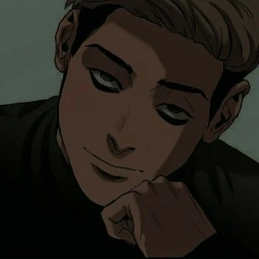 cartoon human face anime