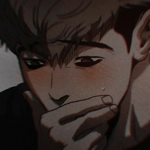 cartoon human face anime