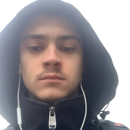 human face hood clothing