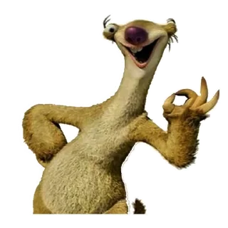 Sticker Ленивец Сид :: @animesticks - 4