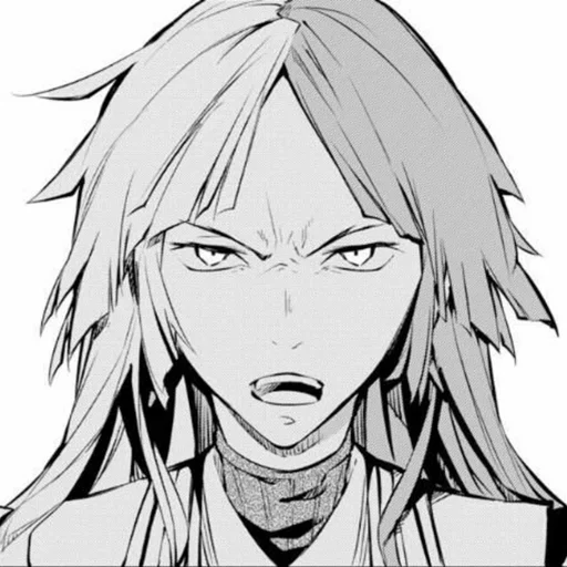 эскиз аниме иллюстрация