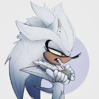 Стикер Silver the hedgehog by @sonic_the_hednehog - 4