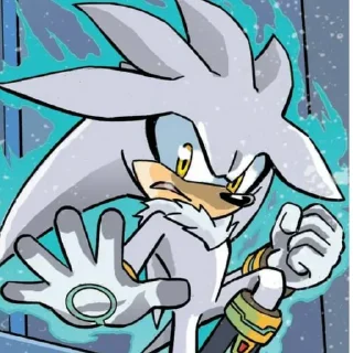 Стикер Silver the hedgehog by @sonic_the_hednehog - 10
