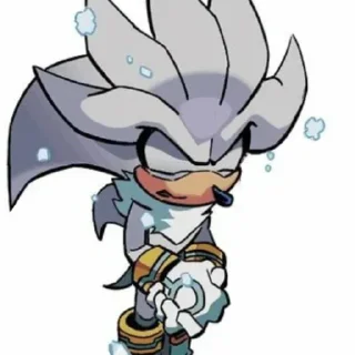 Стикер Silver the hedgehog by @sonic_the_hednehog - 3