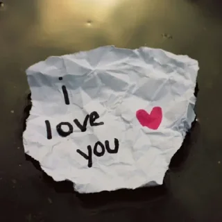 Sticker Simple Love Text @stickersb2b - 3