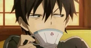 Стикер Sipping tea - 0