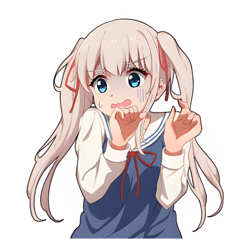 Sticker Школьница-тян @nyasticks - 11