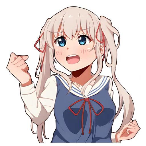 Sticker Школьница-тян @nyasticks - 10