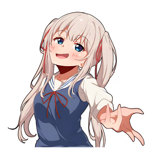 Sticker Школьница-тян @nyasticks - 9