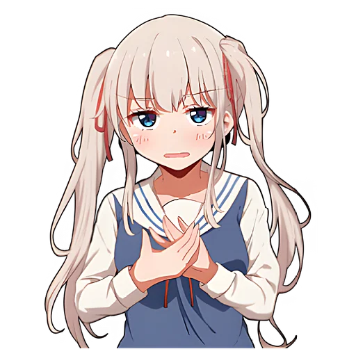 Sticker Школьница-тян @nyasticks - 4