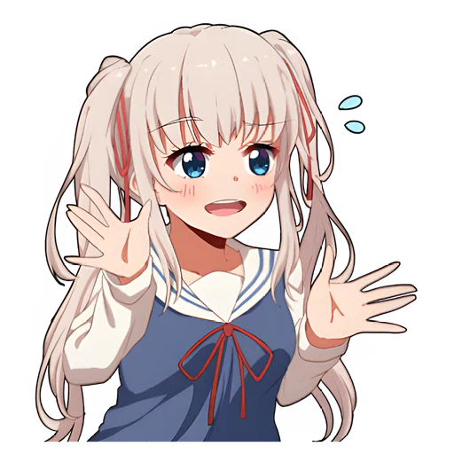 Sticker Школьница-тян @nyasticks - 3