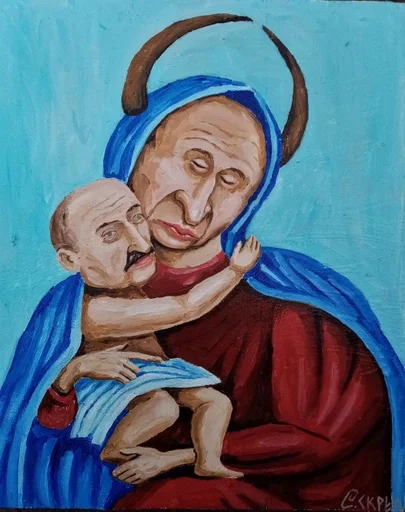 человеческое лицо живопись рисование