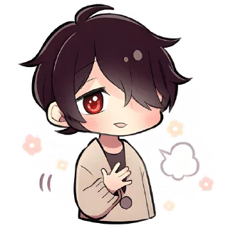 Sticker Скромный кун @Nyasticks - 3