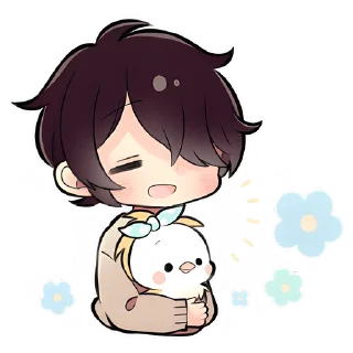 Sticker Скромный кун @Nyasticks - 0