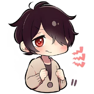 Sticker Скромный кун @Nyasticks - 2