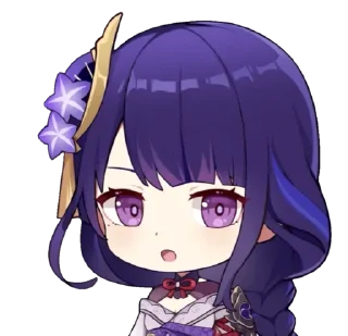 Sticker @anime_stickerr Райден - 2