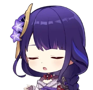 Sticker @anime_stickerr Райден - 1